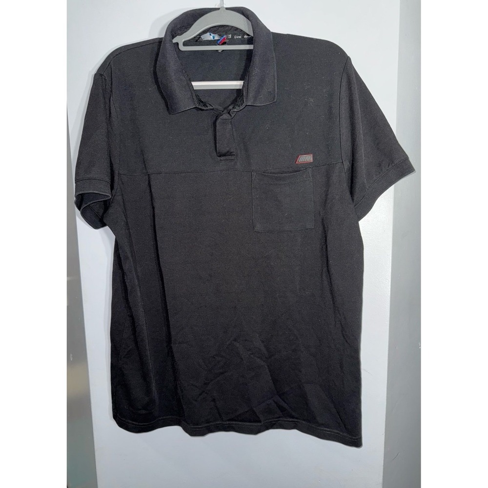 BMW black polo mixed texture size‎ XL